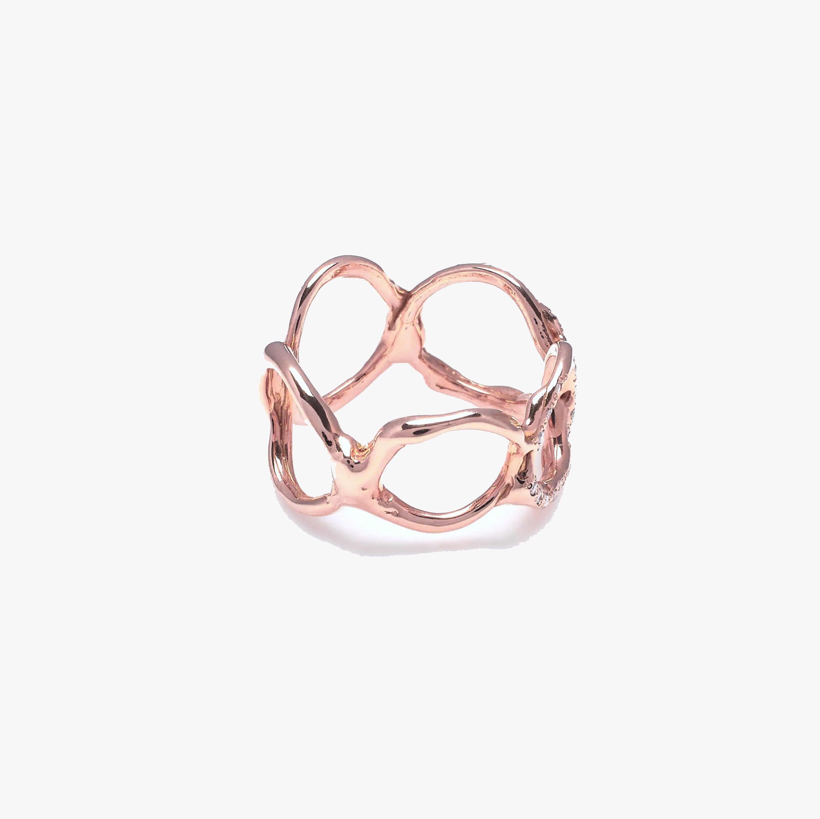 Rose Gold Reticolo Ring