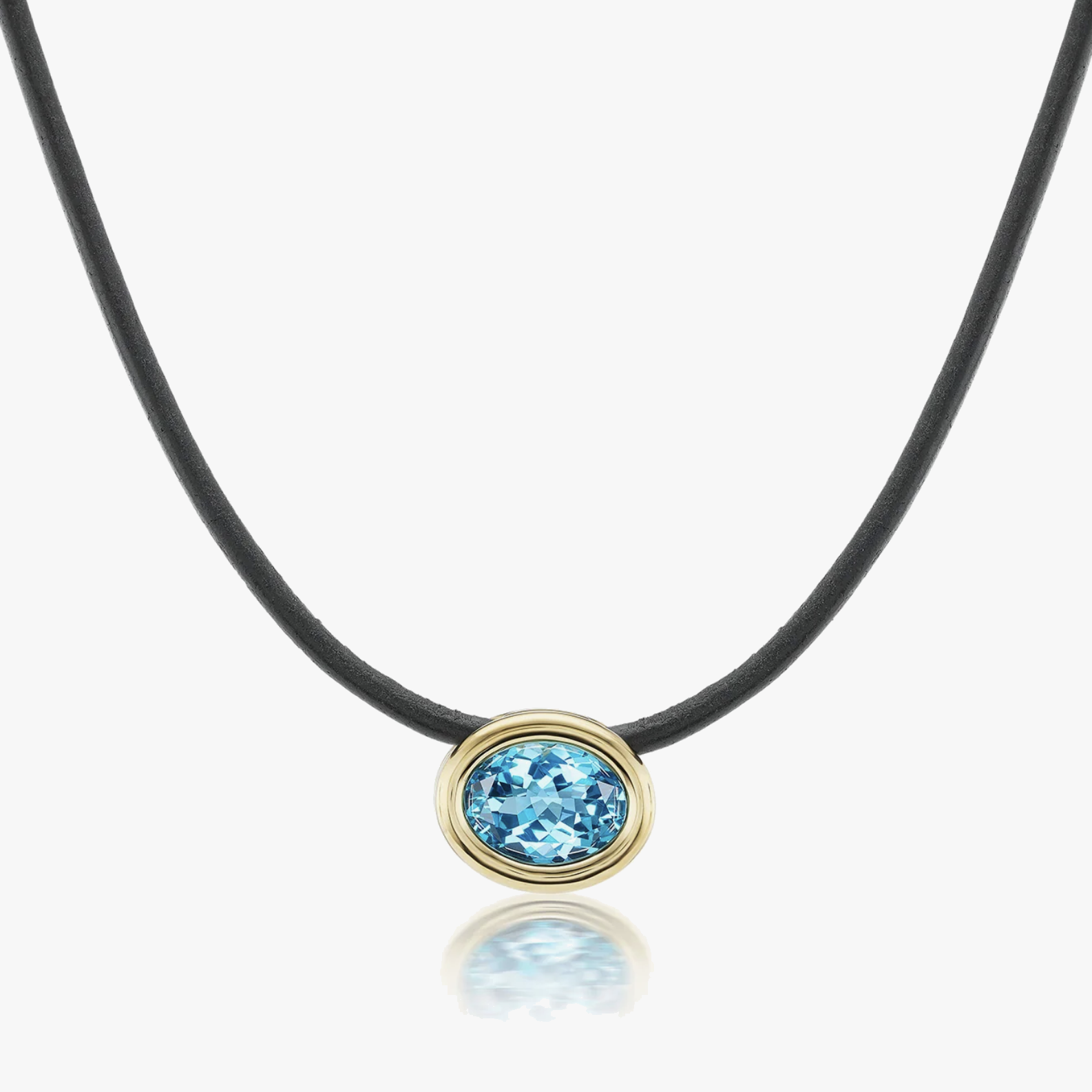 Scuba Necklace with Blue Topaz