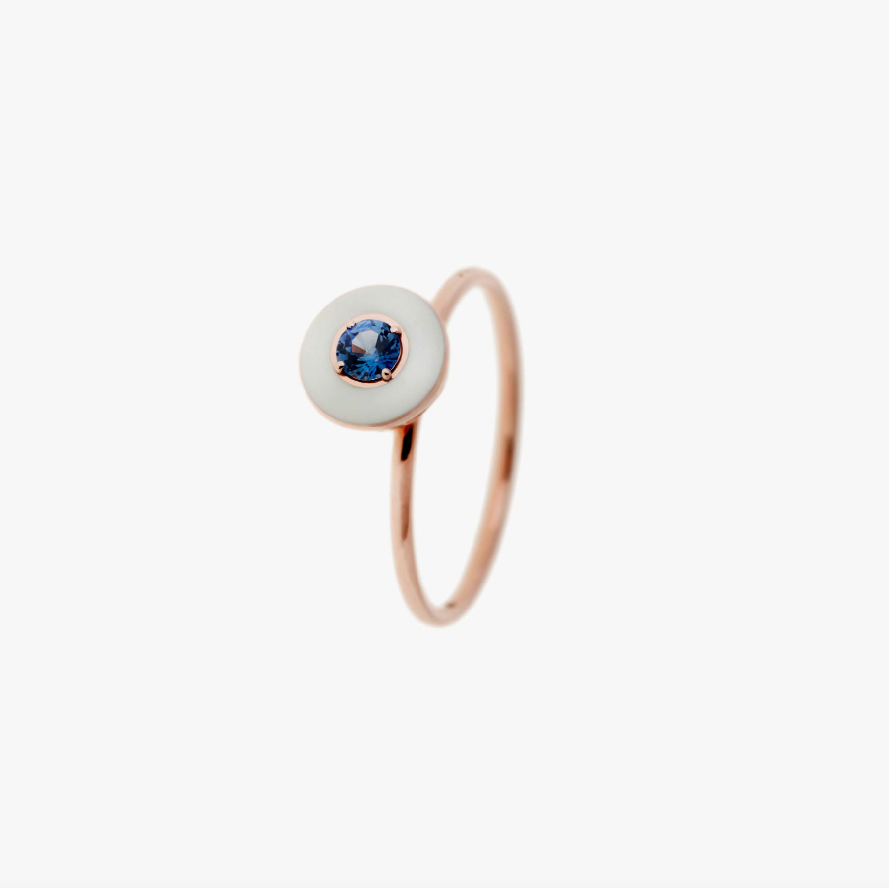 Small Mina Blue Sapphire Ring