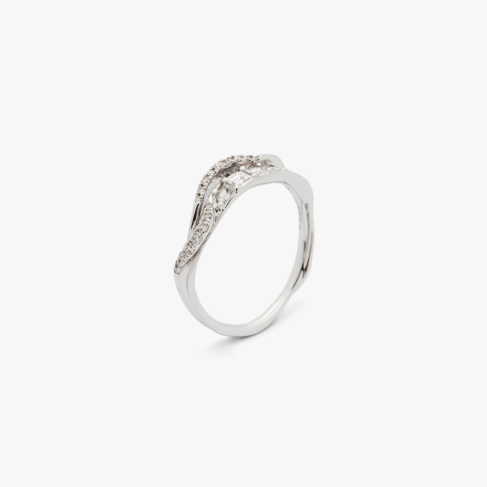 Diamond Inhale Stackable Ring