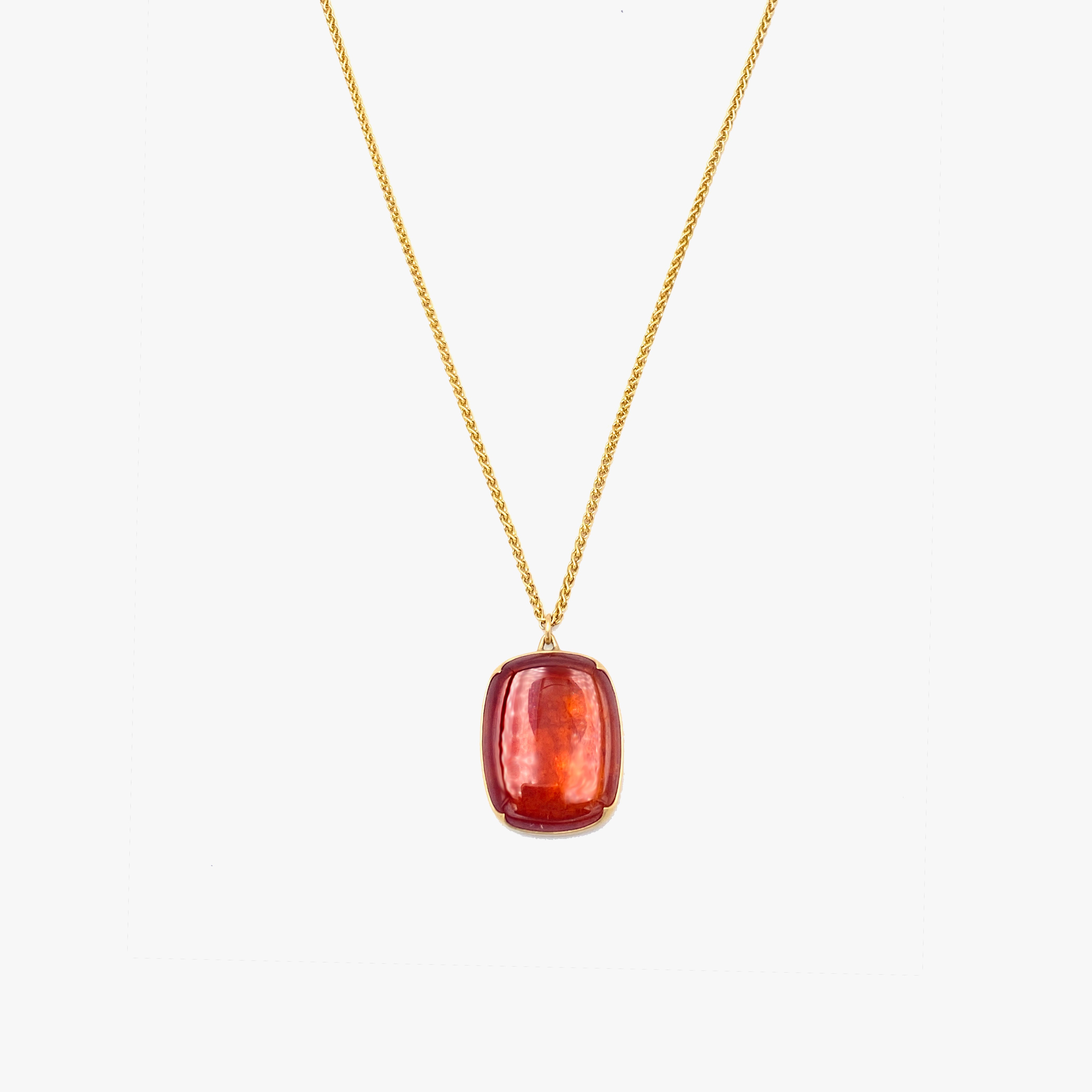 Garnet Pendant Necklace
