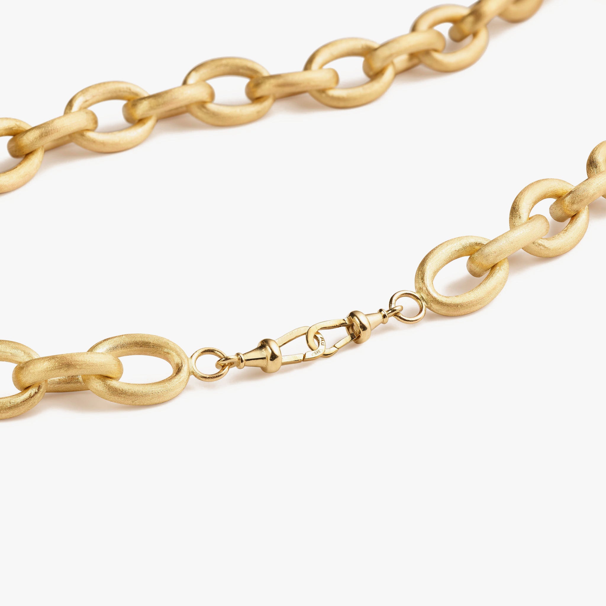 Rosa 14k yellow gold thick chain