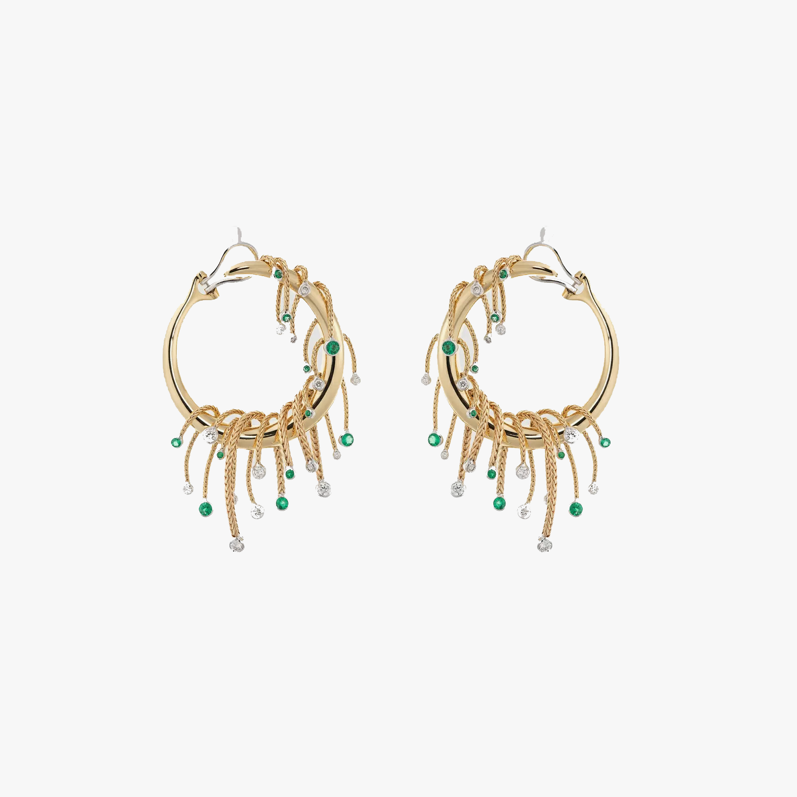 Together Emeralds and Diamonds Earrings