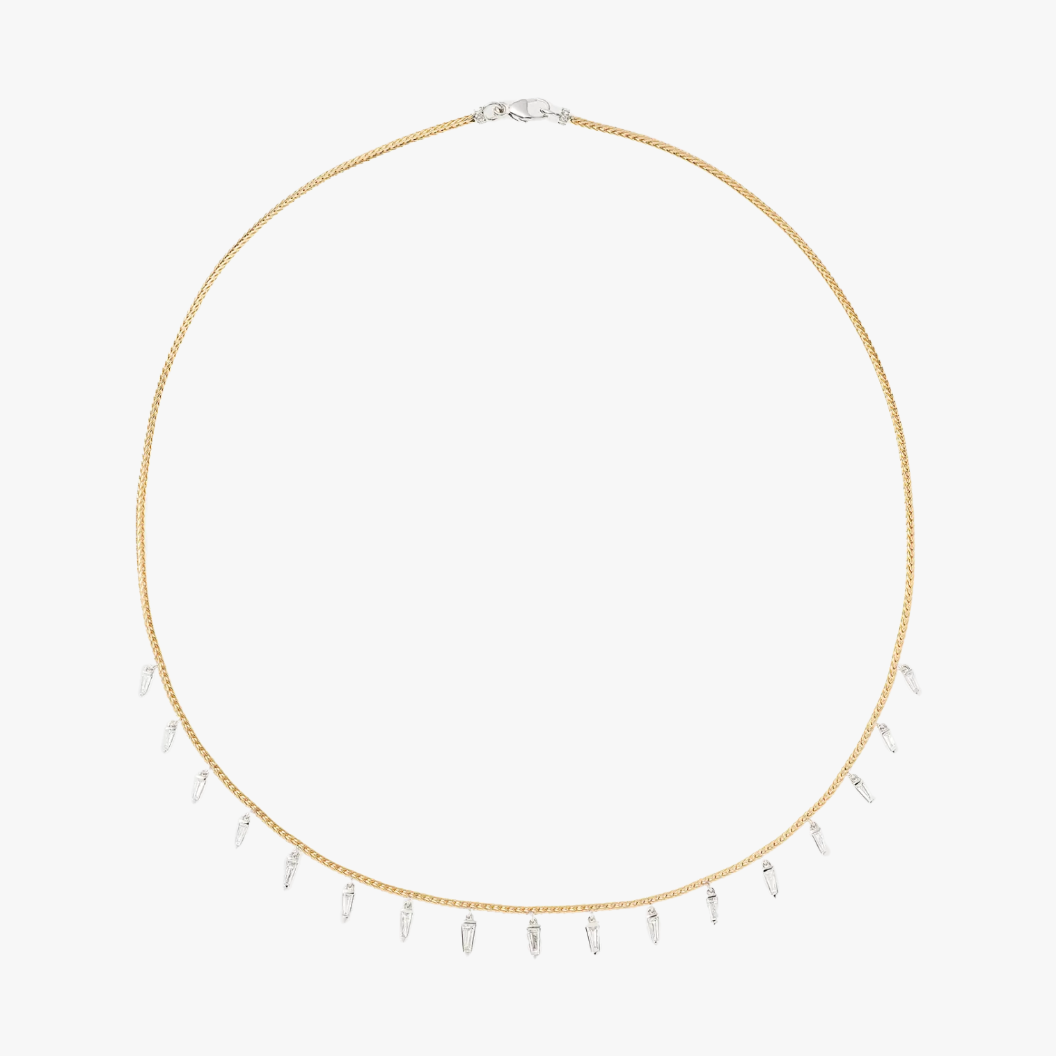 Together Necklace with Tapered Diamonds