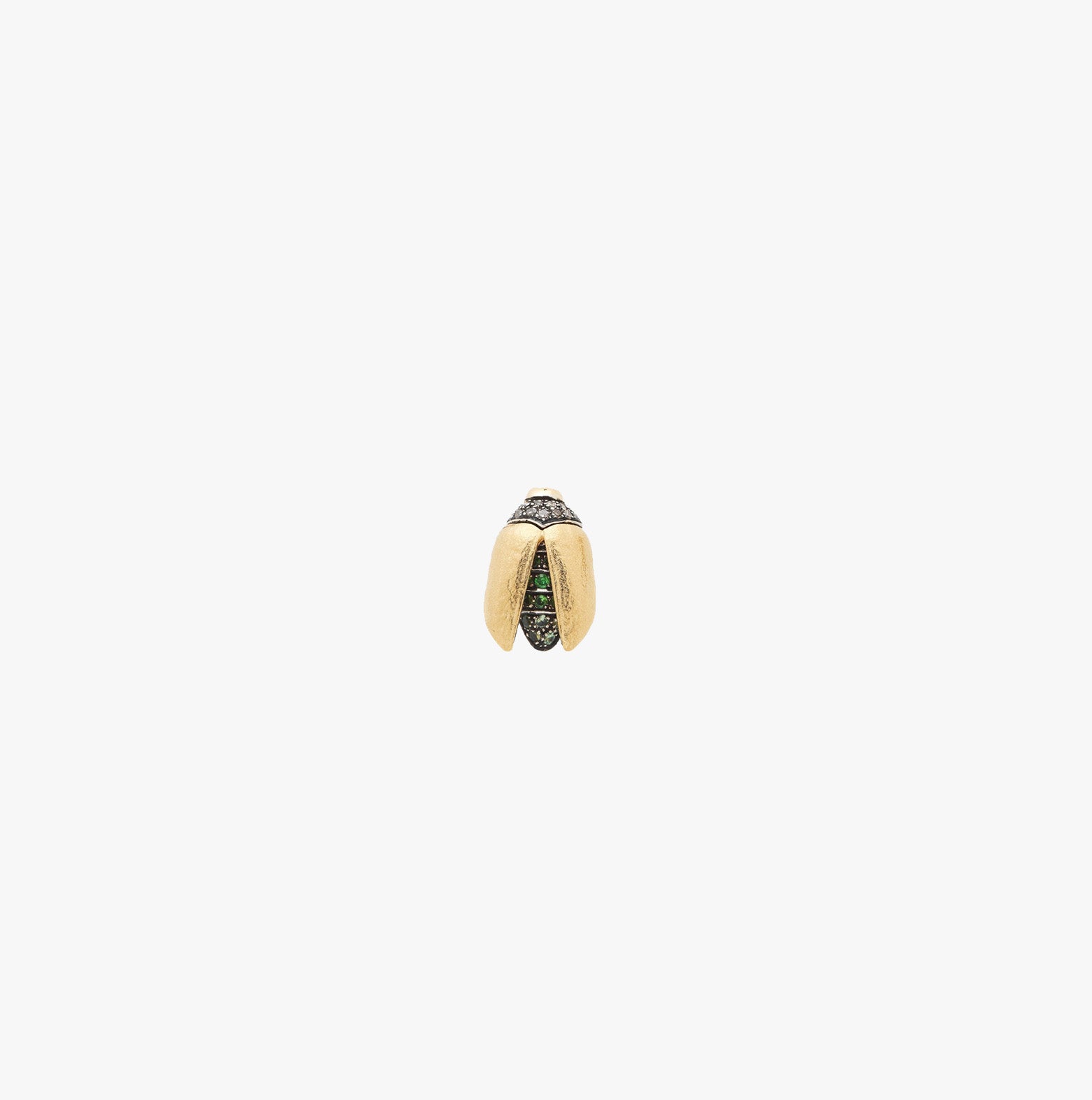 Mini Scarab Gold Fly Wing Stud