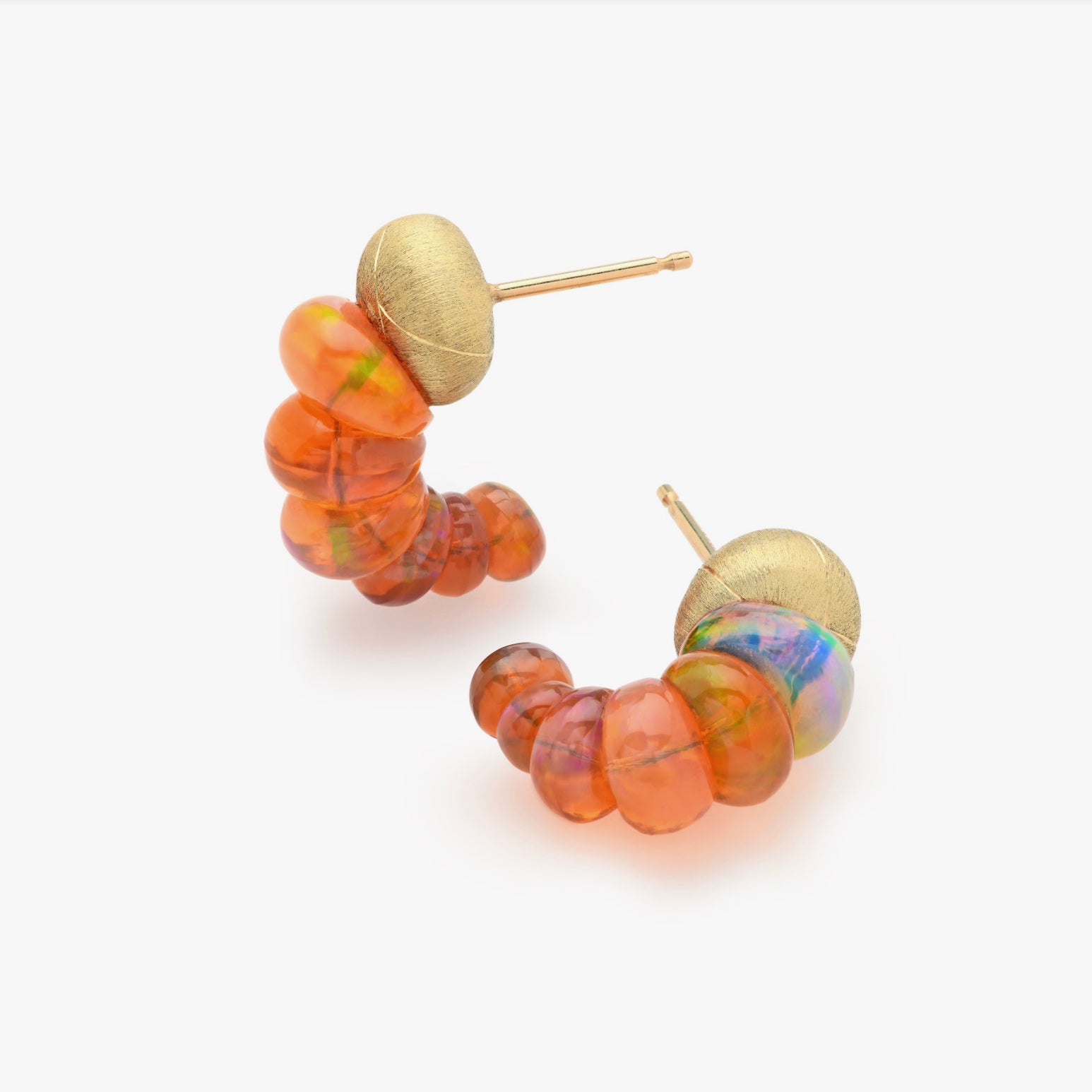Constellation Collection Hoop Earrings with Opals